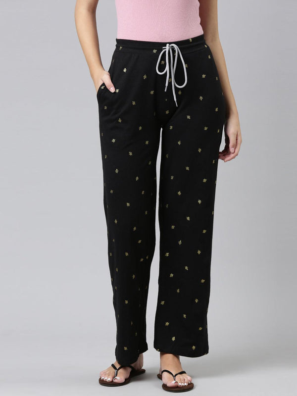 Women Pure Cotton Relaxed Fit Printed Pyjama Pants - Kryptic Fashions