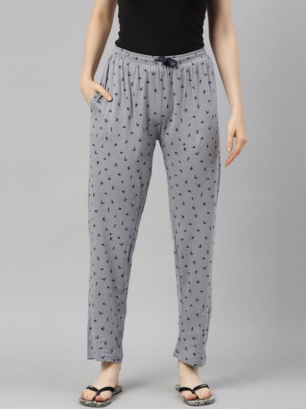 Women Pure Cotton Regular Fit Printed Pyjama Pants - Kryptic Fashions