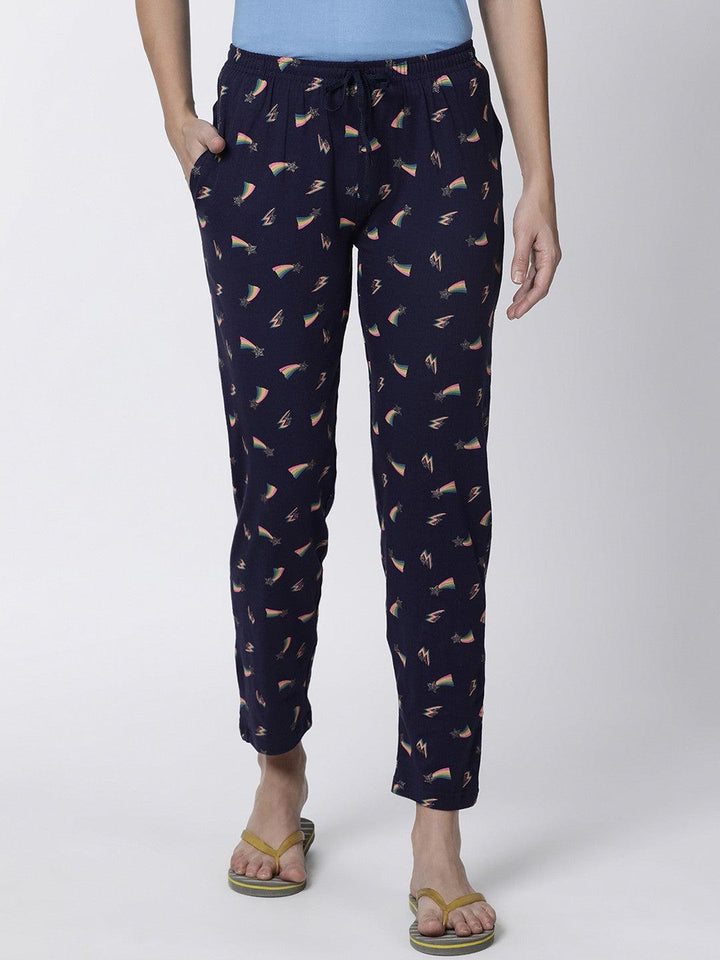 Kryptic Women Printed Lounge Pyjama Pants - Kryptic Fashions