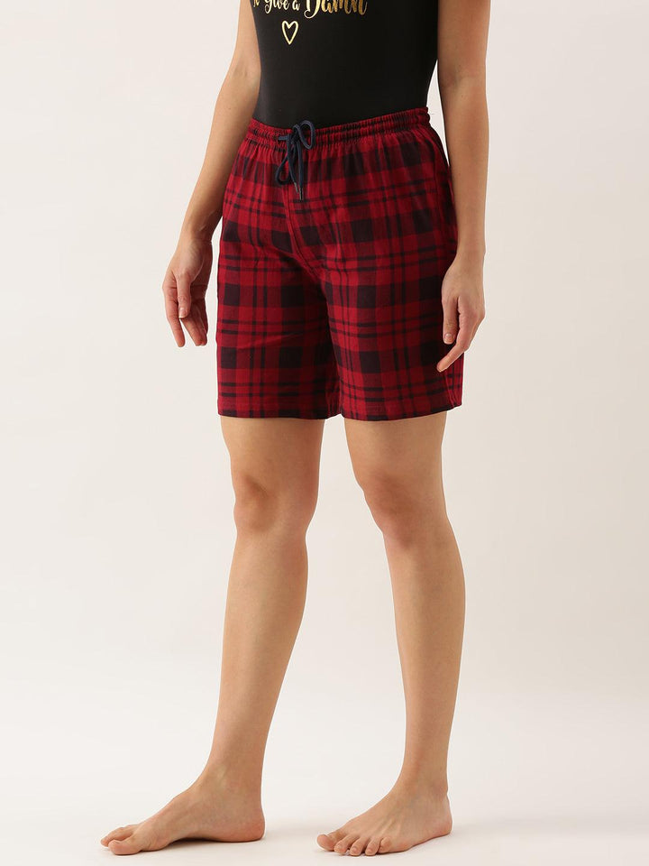 Kryptic Women Lounge Pure Cotton Shorts - Kryptic Fashions