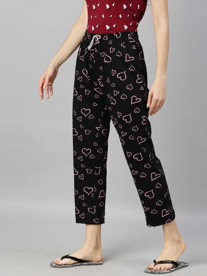 Women Pure Cotton Regular Fit Printed Pyjama Pants - Kryptic Fashions