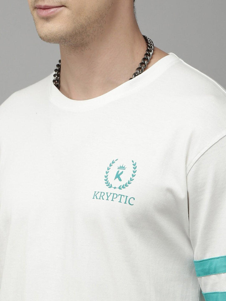 Men Printed Drop Shoulder Oversized T-Shirt - Kryptic Fashions