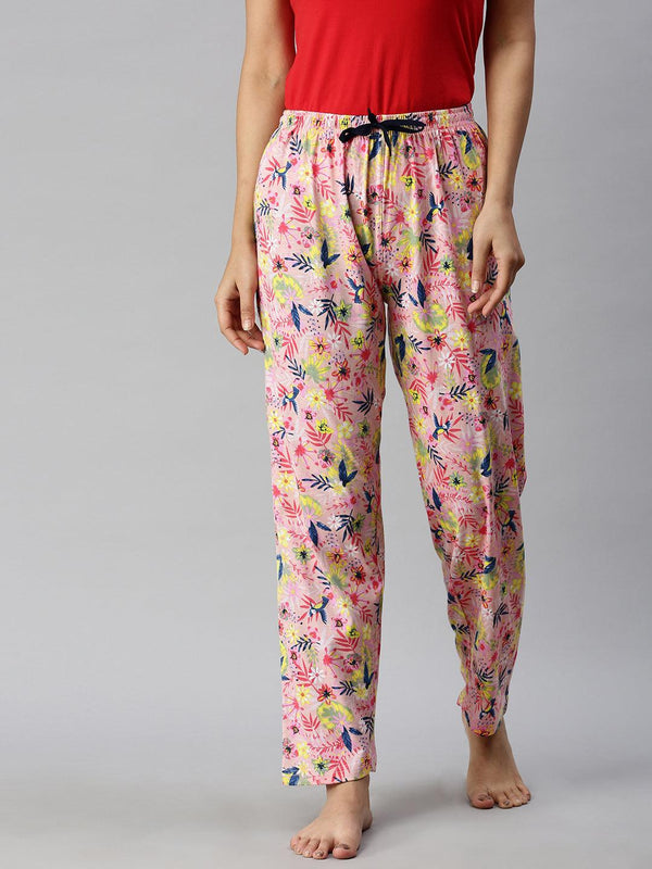 Women Pure Cotton Regular Fit Printed Pyjama Pants - Kryptic Fashions