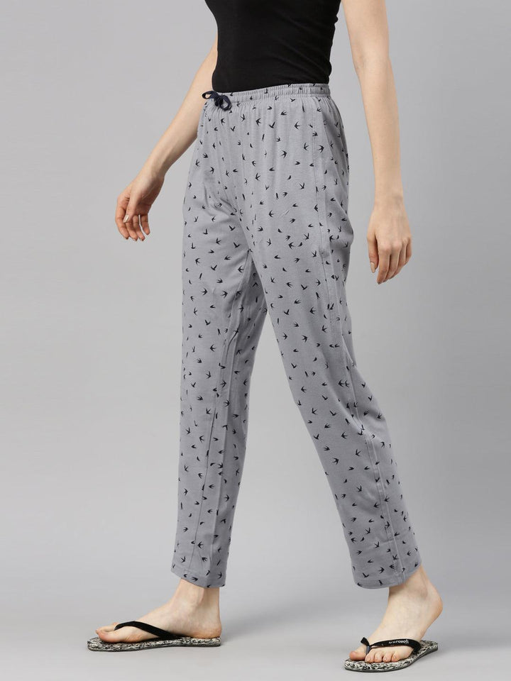 Women Pure Cotton Regular Fit Printed Pyjama Pants - Kryptic Fashions