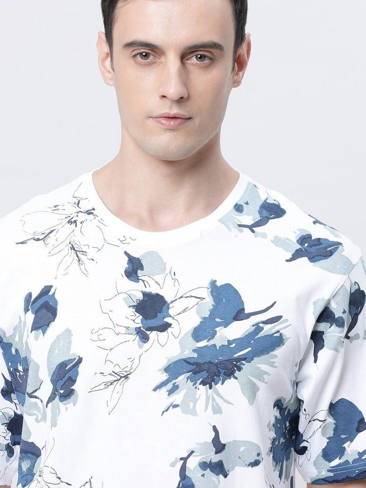 Men Printed Drop Shoulder Oversized T-shirt - Kryptic Fashions