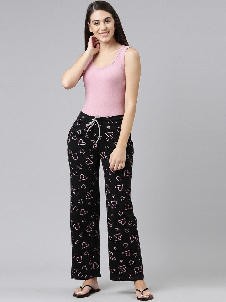 Women Pure Cotton Relaxed Fit Printed Pyjama Pants - Kryptic Fashions