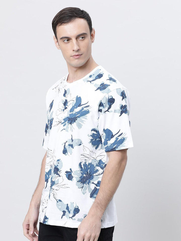 Men Printed Drop Shoulder Oversized T-shirt - Kryptic Fashions