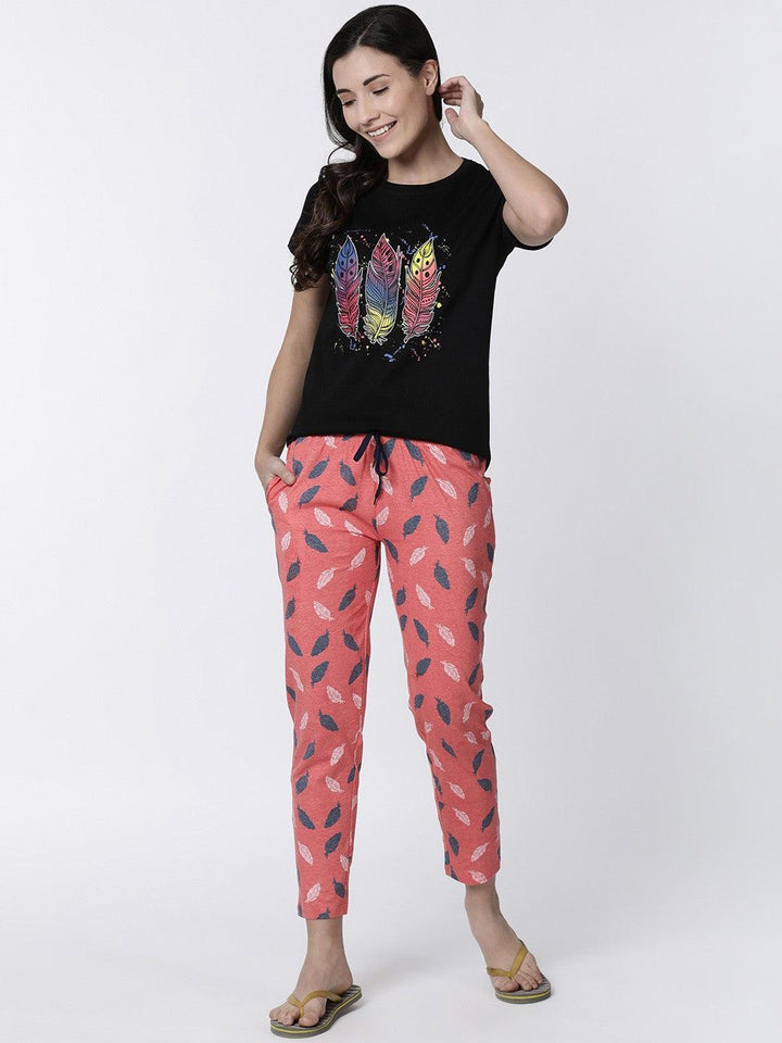 Kryptic Women Printed Lounge Pyjama Pants - Kryptic Fashions