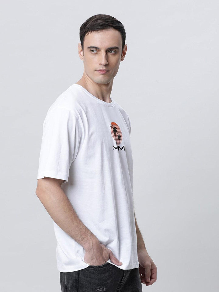 Men Printed Drop Shoulder Oversized T-shirt - Kryptic Fashions