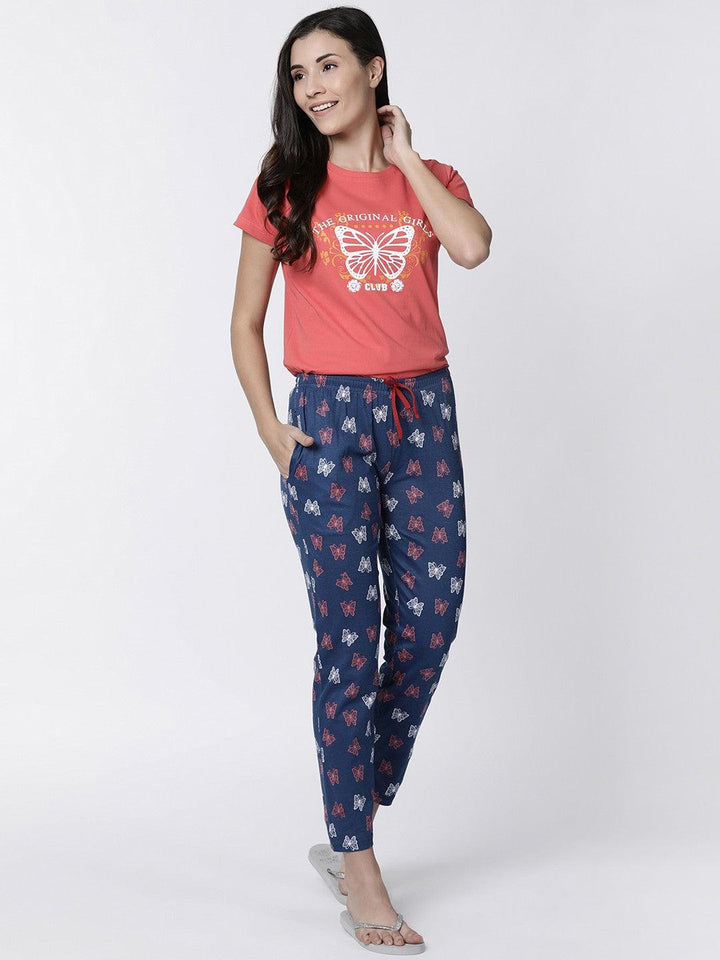 Kryptic Women Printed Lounge Pyjama Pants - Kryptic Fashions