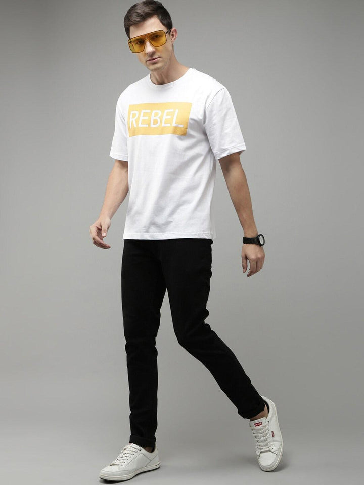 Men Printed Drop Shoulder Oversized T-shirt - Kryptic Fashions