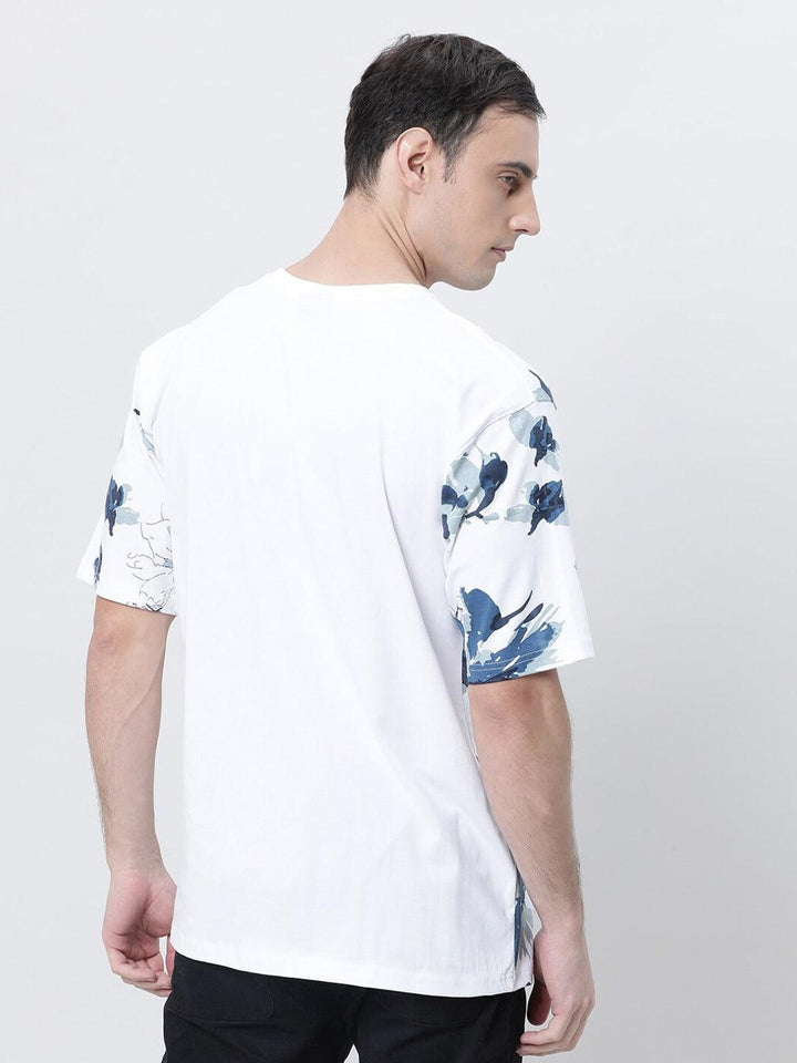 Men Printed Drop Shoulder Oversized T-shirt - Kryptic Fashions