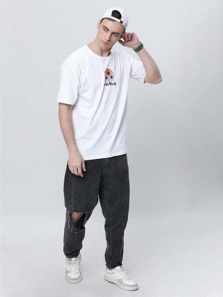 Men Printed Drop Shoulder Oversized T-shirt - Kryptic Fashions