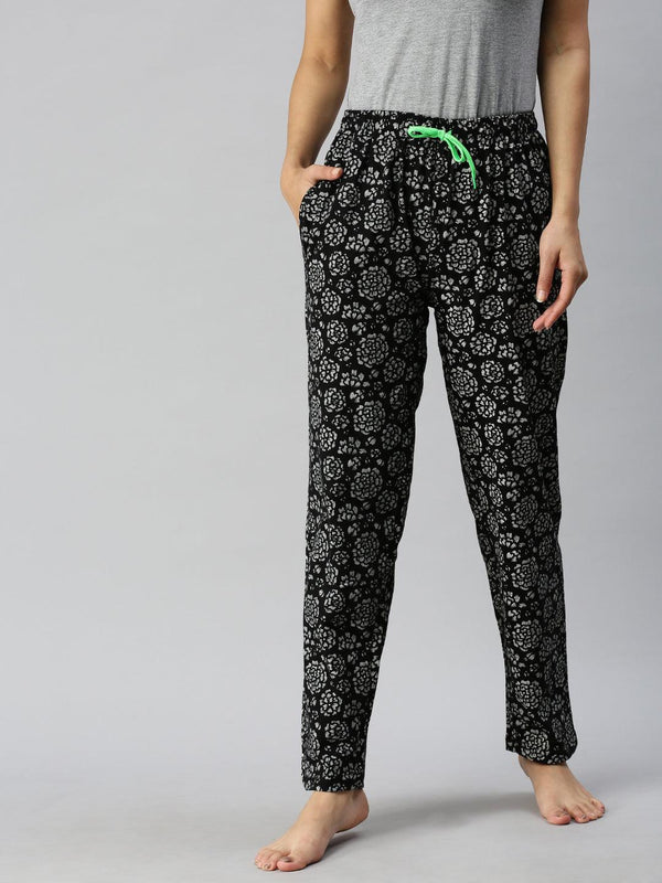 Women Pure Cotton Regular Fit Printed Pyjama Pants - Kryptic Fashions