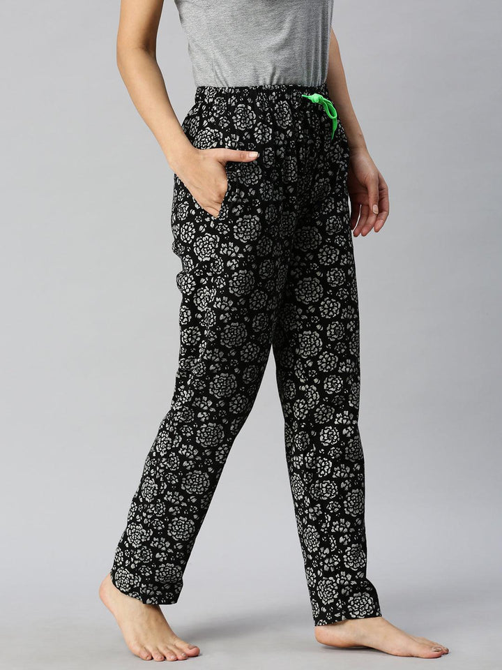 Women Pure Cotton Regular Fit Printed Pyjama Pants - Kryptic Fashions