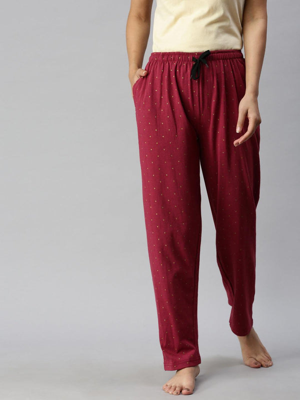 Women Pure Cotton Regular Fit Printed Pyjama Pants - Kryptic Fashions