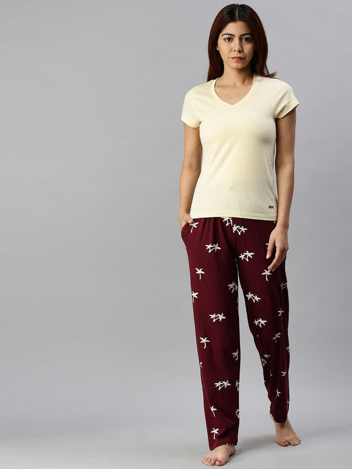 Women Pure Cotton Regular Fit Printed Pyjama Pants - Kryptic Fashions