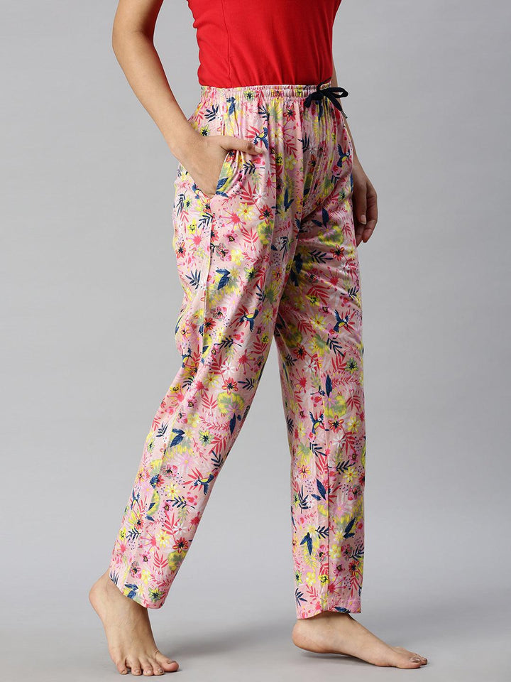 Women Pure Cotton Regular Fit Printed Pyjama Pants - Kryptic Fashions