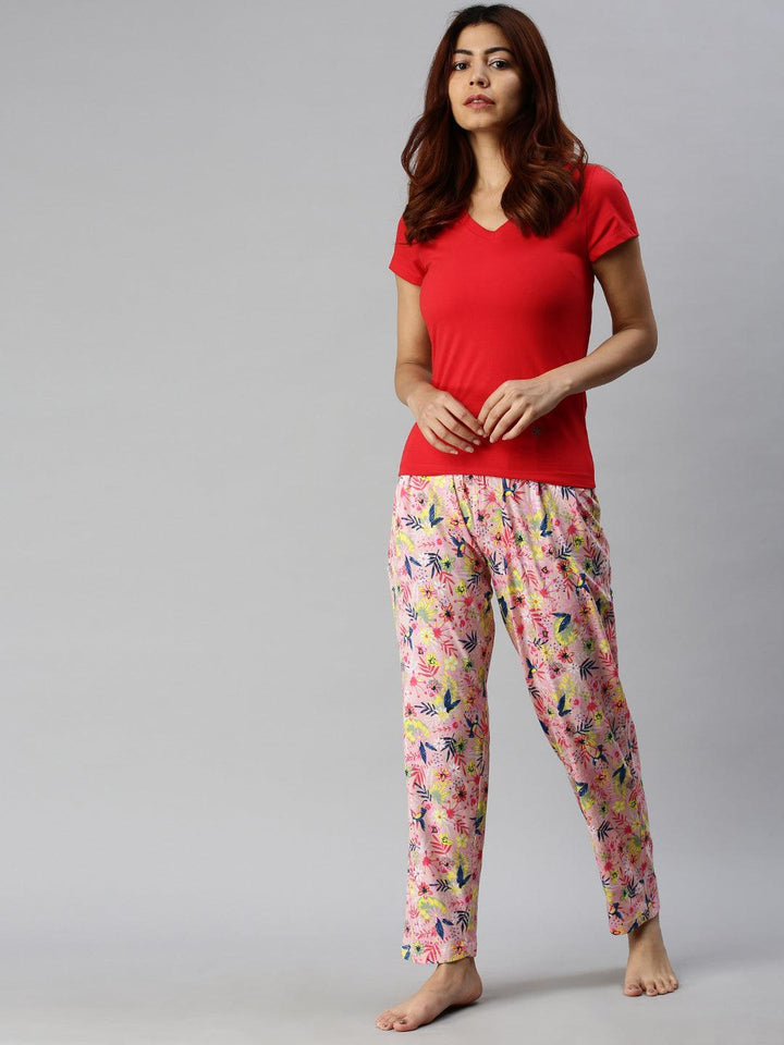 Women Pure Cotton Regular Fit Printed Pyjama Pants - Kryptic Fashions